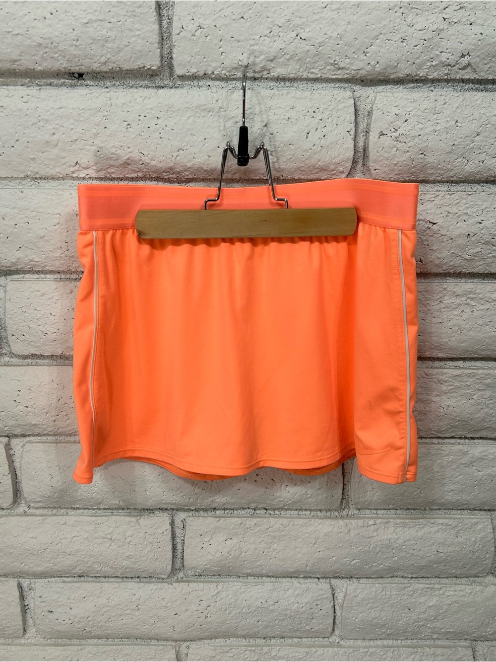 Nike Dri-FIT Tennis Skort Neon Coral Orange Athletic Skirt Medium